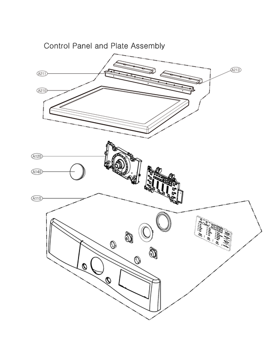 Control panel & plate assy