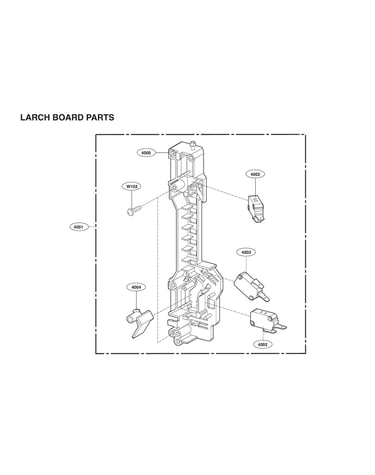 Latch board parts