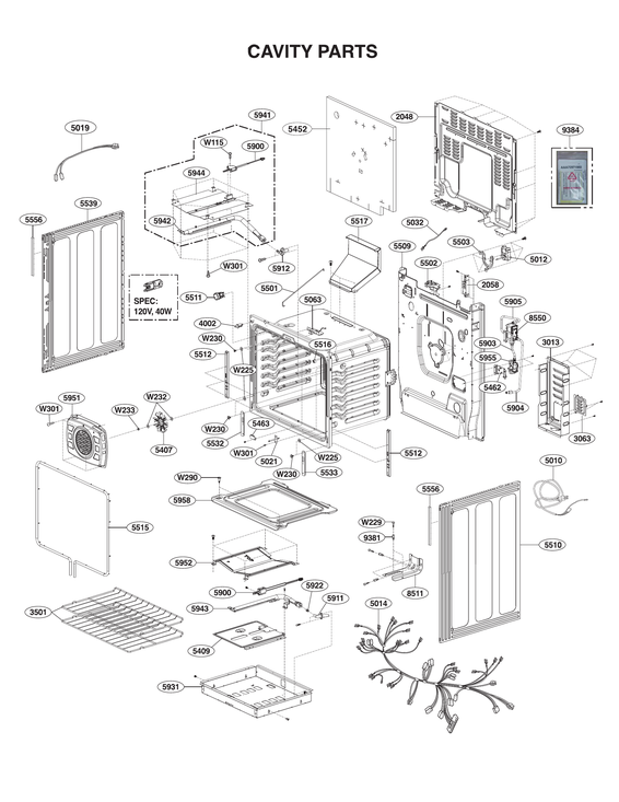 Cavity parts