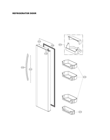 Refrigerator door