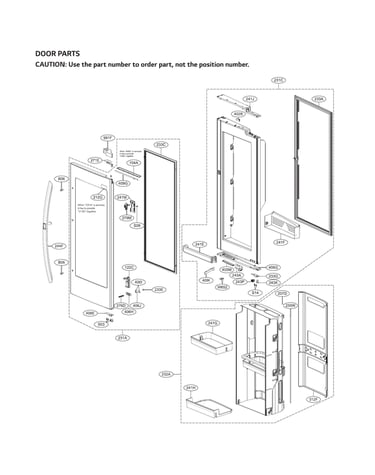 Refrigerator door parts