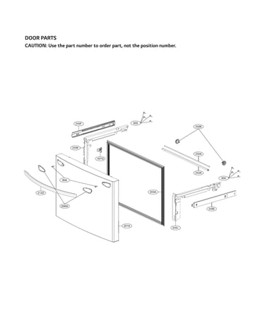 Freezer door parts
