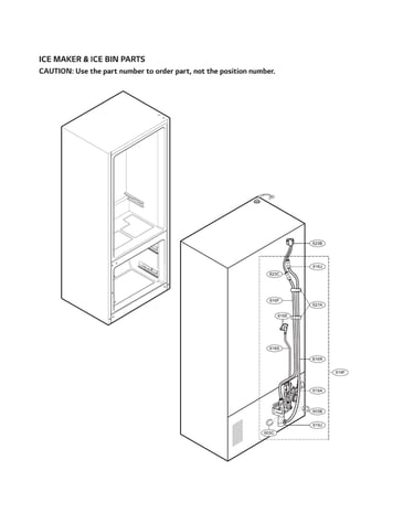 Valve & water tube parts