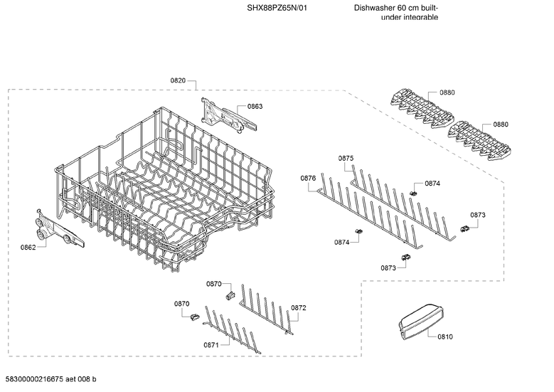 UPPER RACK/TINES