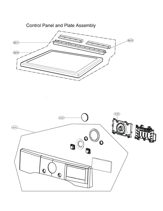 Control panel & plate assy