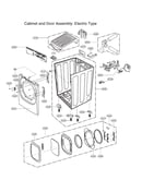 Cabinet & door assy: electric