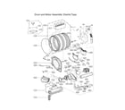 LG DLEX4500B/00 drum & motor assy: electric diagram