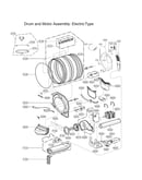 Drum & motor assy: electric