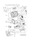 Drum & motor assy: gas