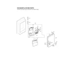 LG LSFD2491ST/01 ice maker & ice bin parts diagram