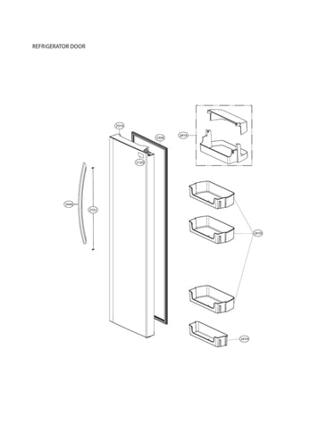 Refrigerator door