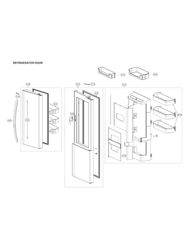 Refrigerator door