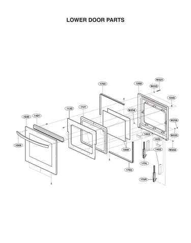 Lower door parts