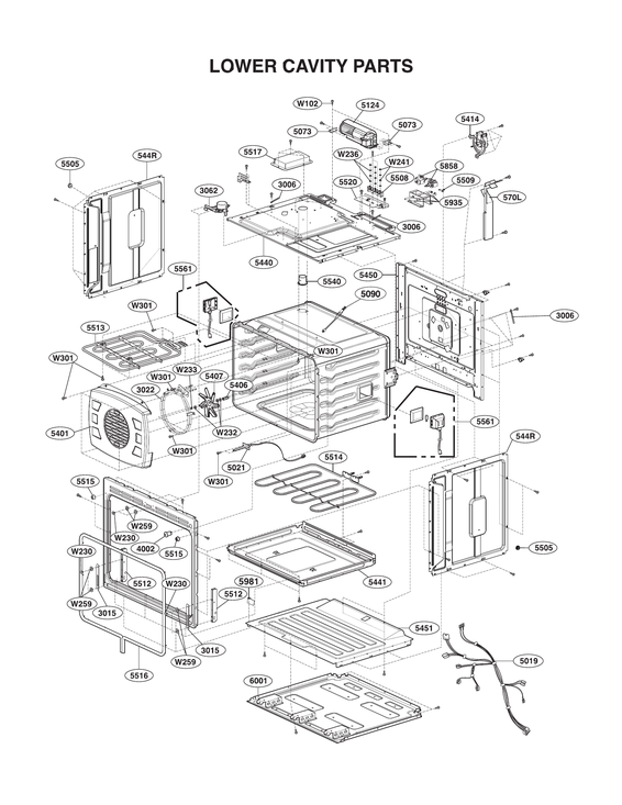 LOWER CAVITY PARTS