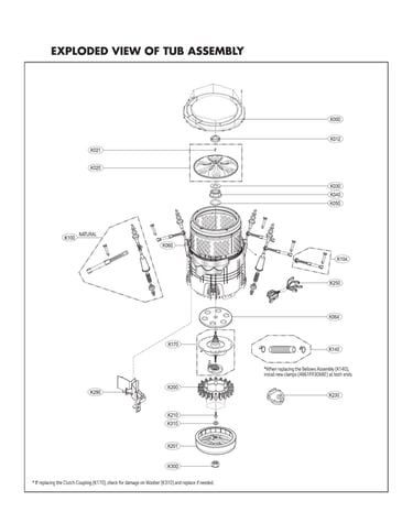 Tub assy