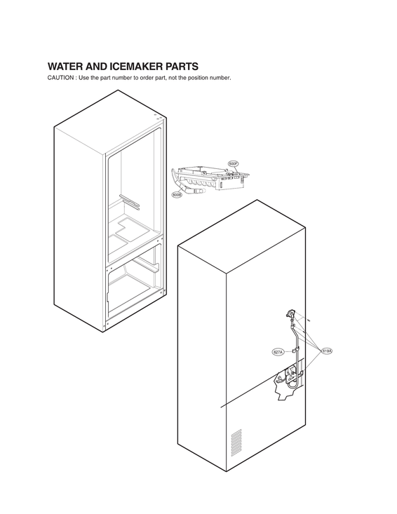 Water & ice maker parts