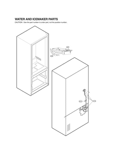 Water & ice maker parts