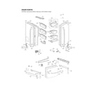 LG LFXC24726D/02 door parts diagram