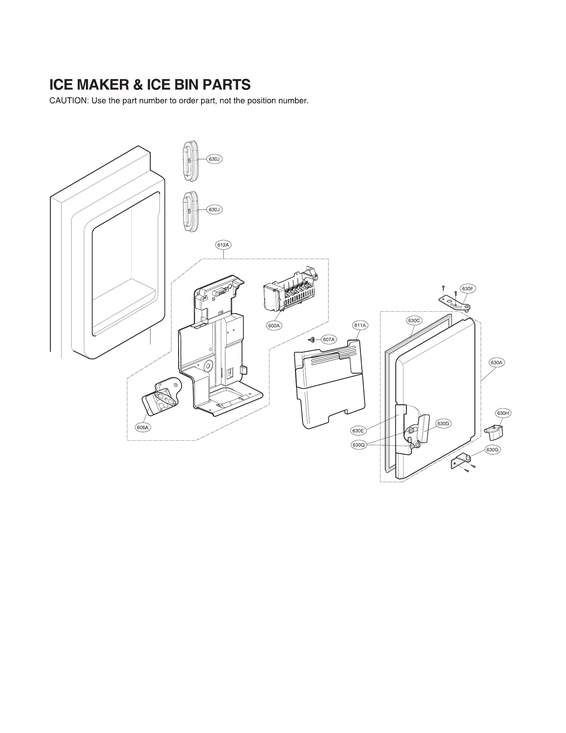 ICE MAKER & ICE BIN PARTS