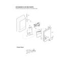 LG LFXS28596S/01 ice maker & ice bin parts diagram