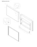 Freezer door parts