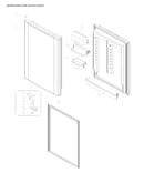Refrigerator door parts