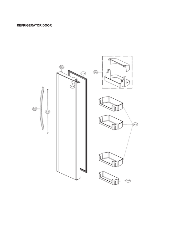 Refrigerator door