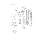 LG LSXS26326S/09 freezer compartment diagram