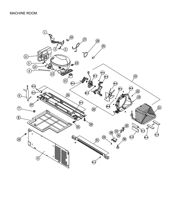 Machine room parts