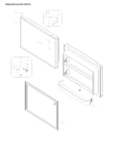 Freezer door parts
