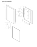 Fresh food door parts