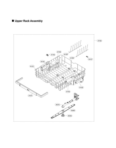 Upper rack assy