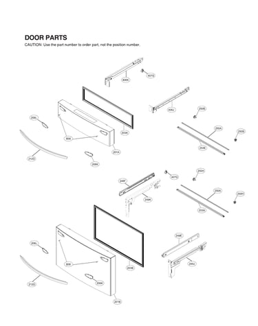 Freezer door parts