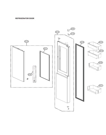 Refrigerator door