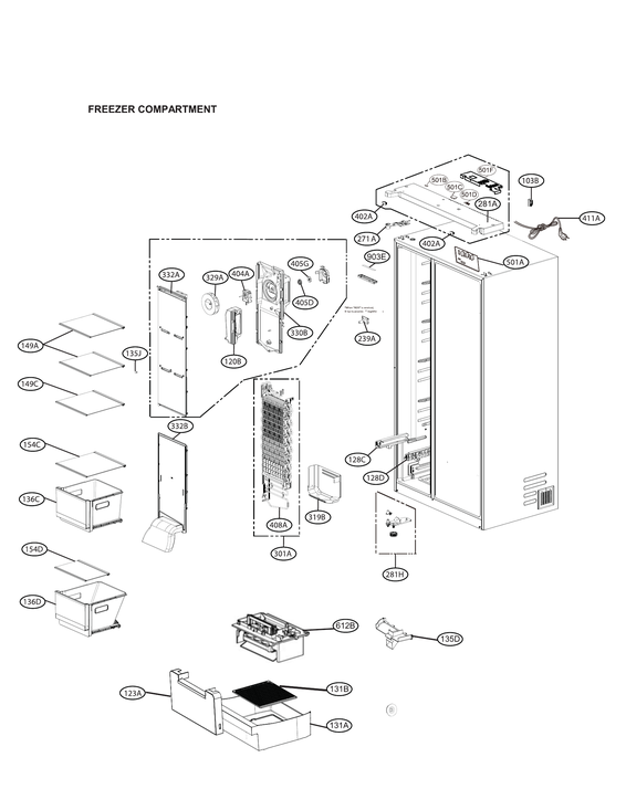 FREEZER COMPARTMENT PARTS