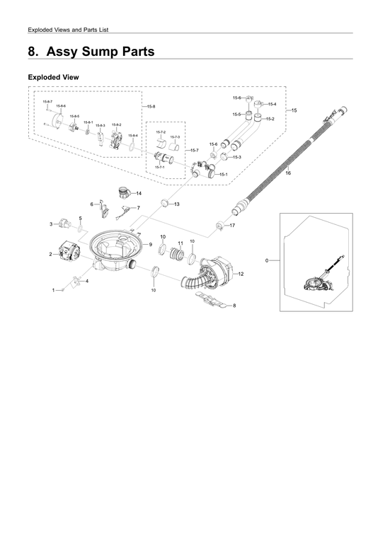 Sump parts assy