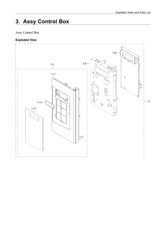 Control box assy