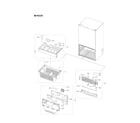 Samsung RF27T5241SR/AA-52 freezer parts diagram