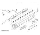 Bosch SHEM63W55N/13 facia panel/controller unit diagram