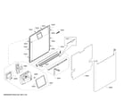 Bosch SHEM63W55N/13 door/dispenser diagram