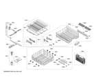 Bosch SHEM63W55N/13 spray arms/racks diagram