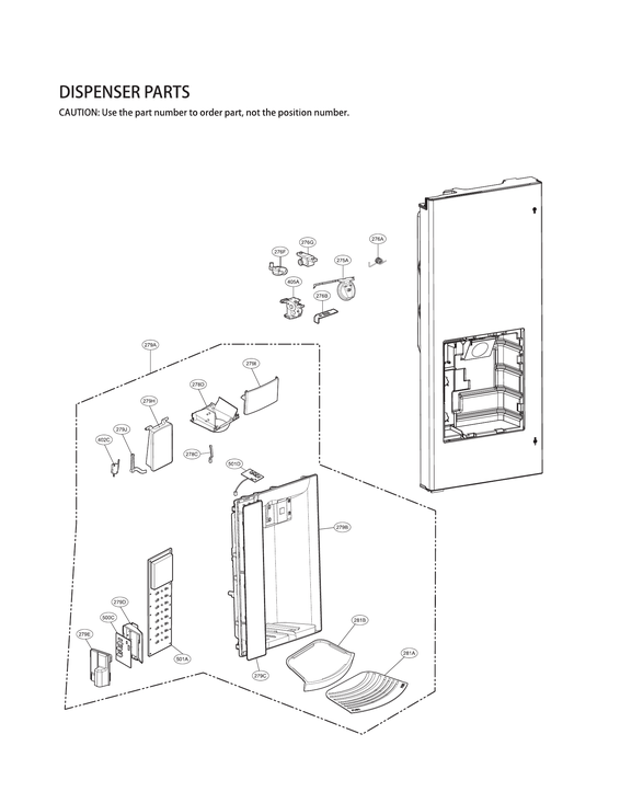 DISPENSER PARTS