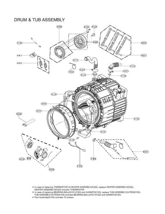 DRUM & TUB ASSY