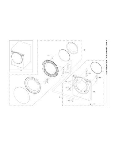 Front frame & door module assy