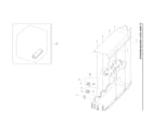 Samsung DVE50A8600E/A3-00 duct heater module assy diagram