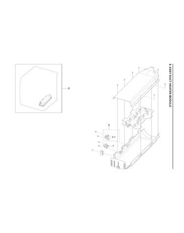Duct heater module assy