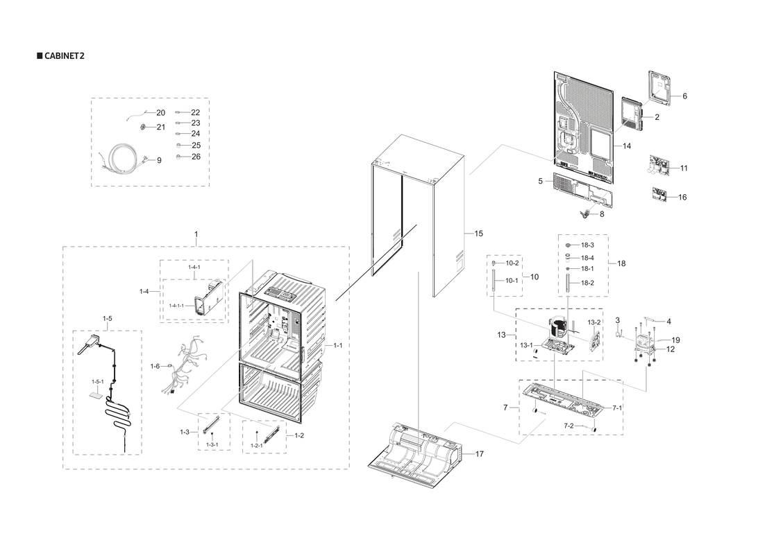 Cabinet 2 parts