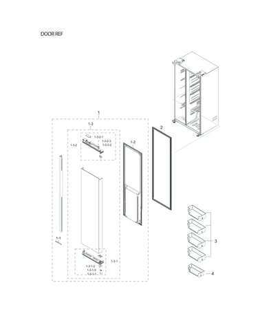 Refrigerator door parts