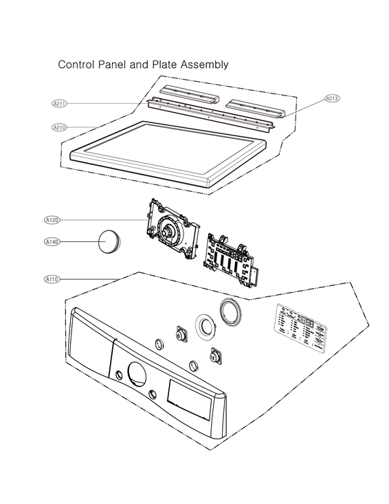 Control panel & plate assy