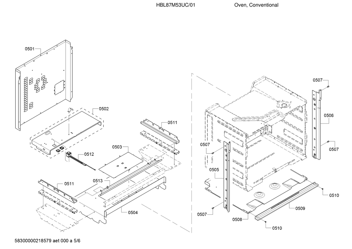 Rear housing/side trim